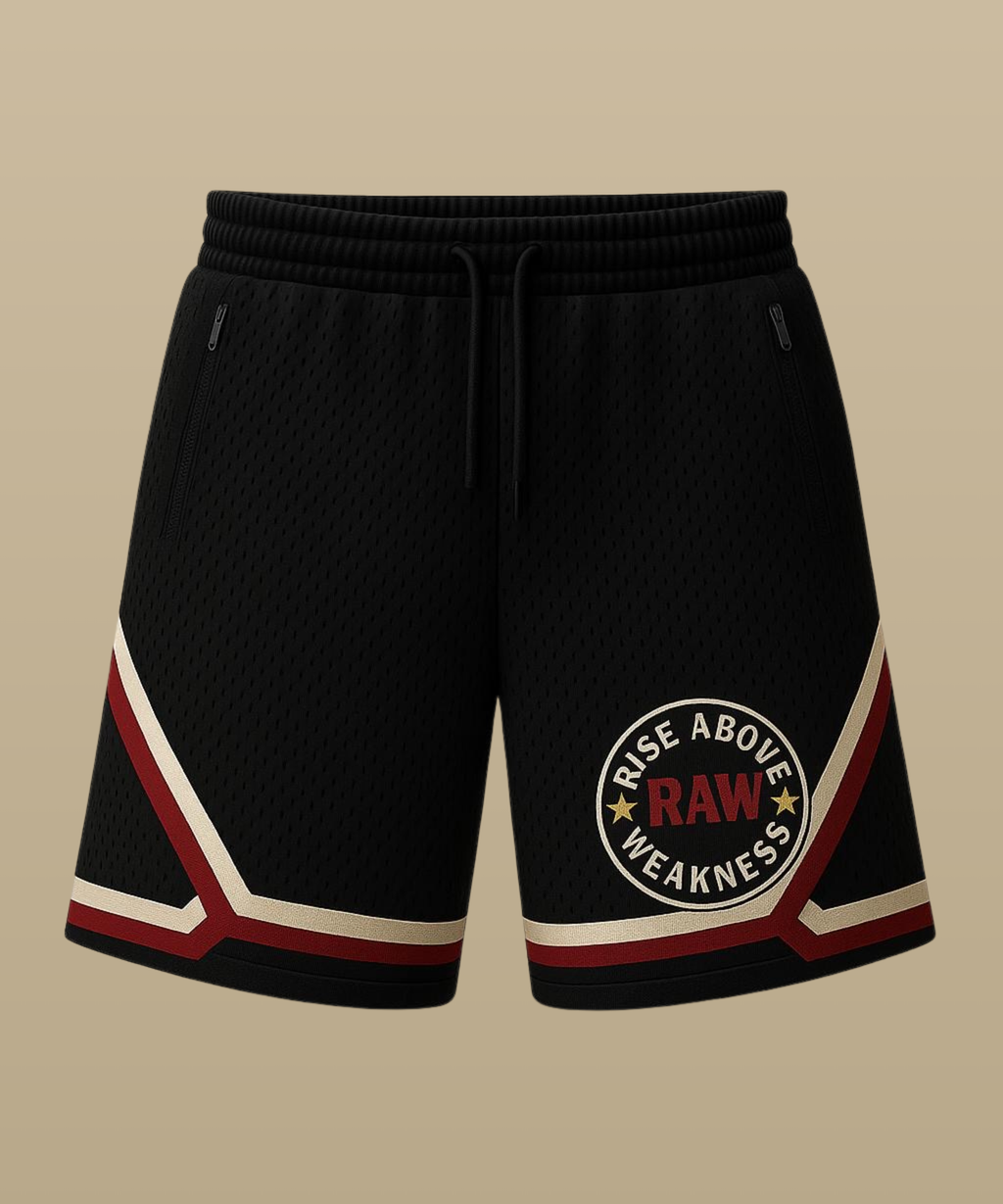Rise Above™ Badge Mesh Shorts - Samba Red Edition (PREORDER)