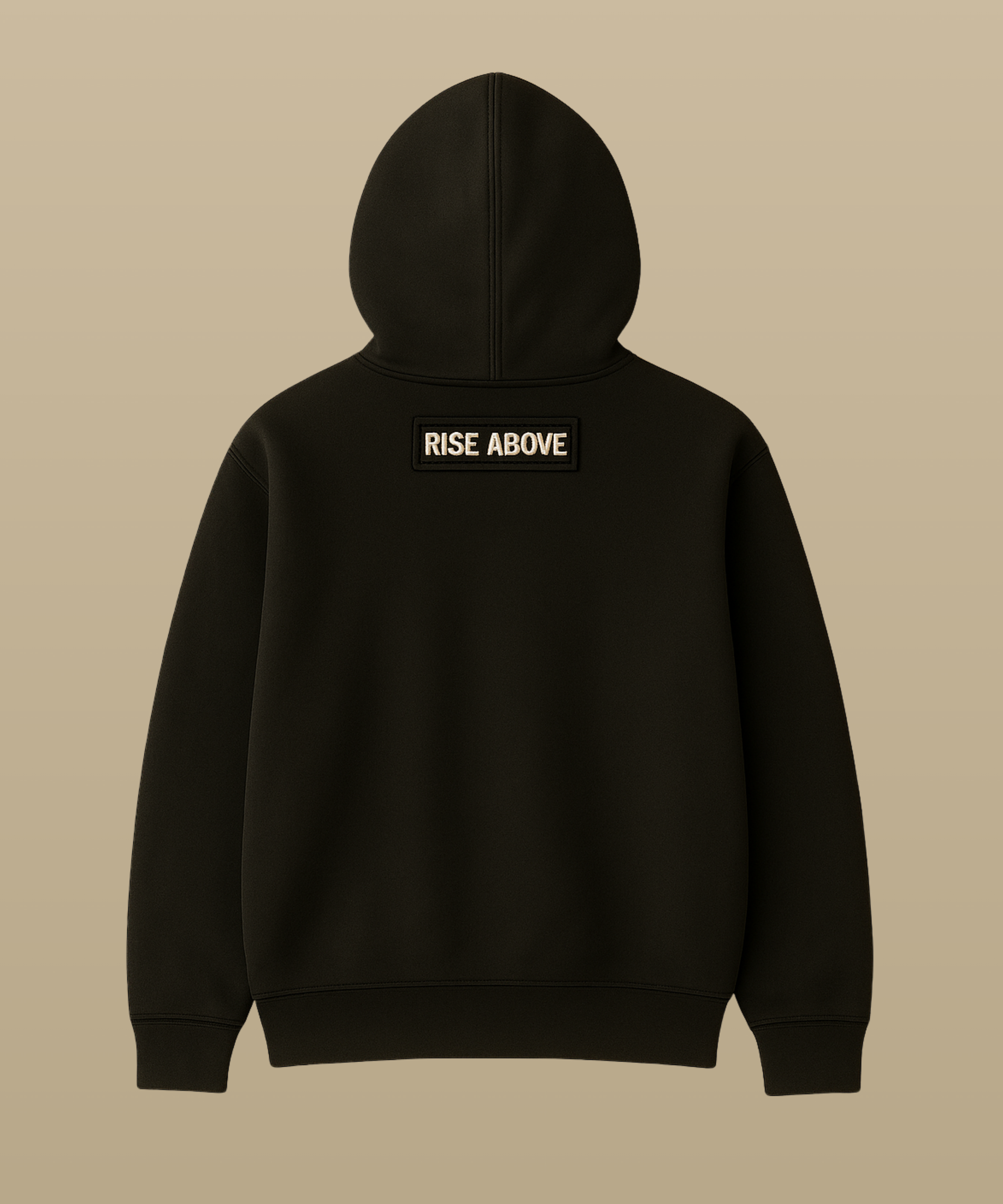RISE ABOVE™ Washed Black Hoodie (PREORDER)