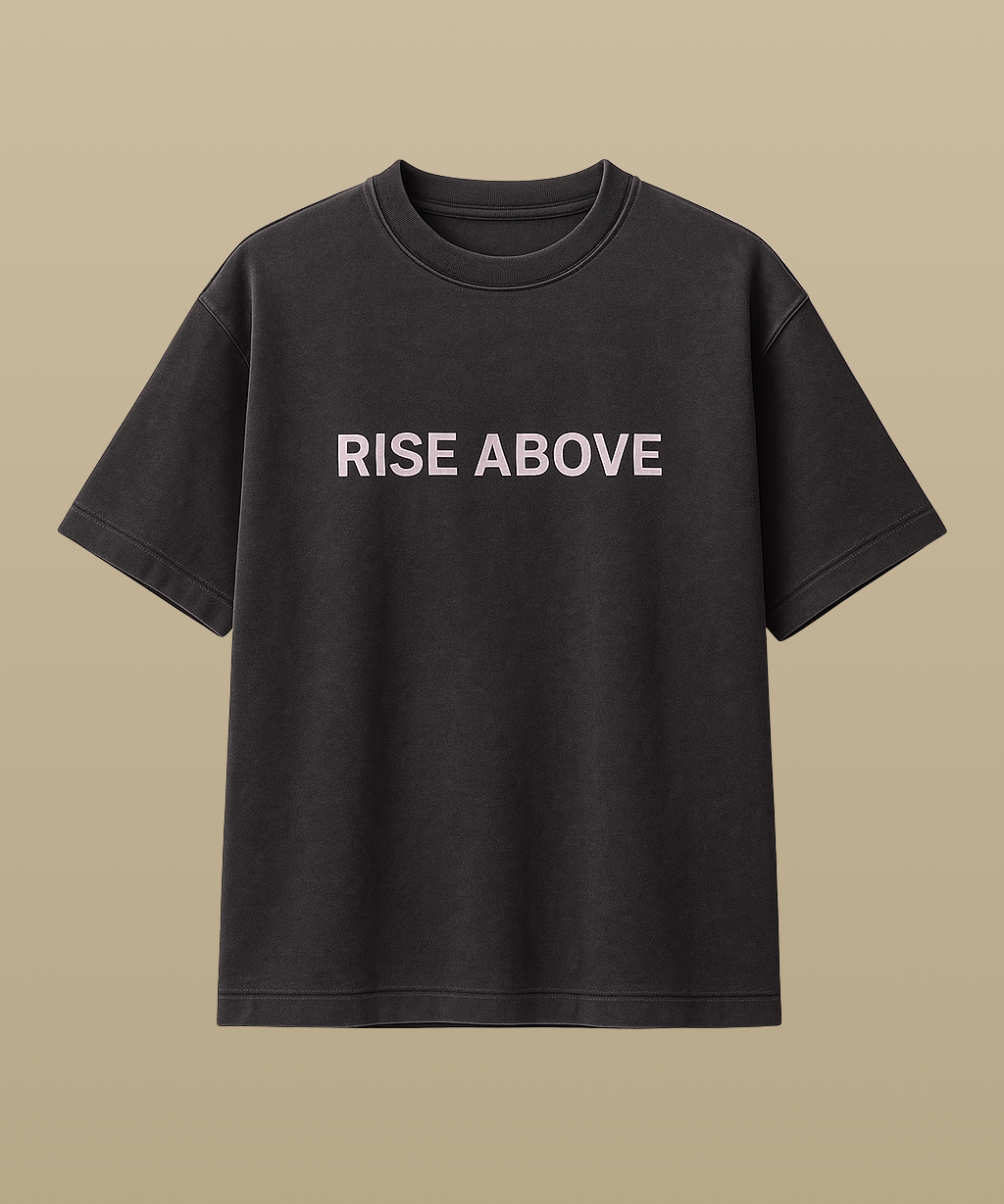 RISE ABOVE™ Washed Black Tee (PREORDER)